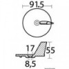 Carp tail zinc p. Yamaha/Mariner 20/50 HP - N°2 - comptoirnautique.com