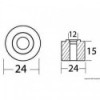 Anode rondelle zinc Ø 24 x 15 mm  - N°2 - comptoirnautique.com