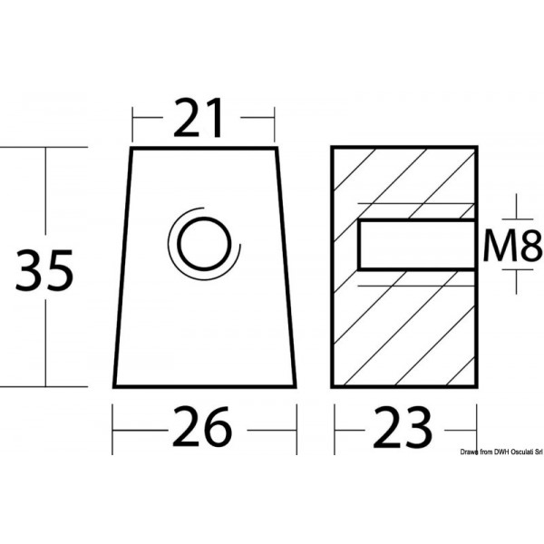 Ánodo 40/50 HP - N°2 - comptoirnautique.com