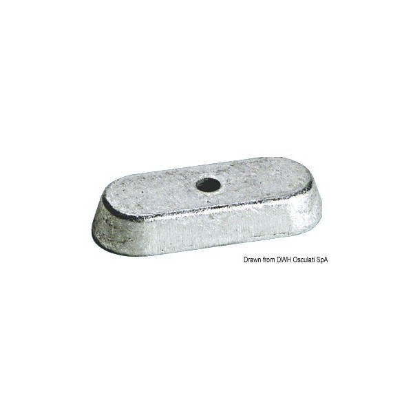 Anode foot zinc Yamaha 6/8/9,9 PS 4 stroke - N°1 - comptoirnautique.com