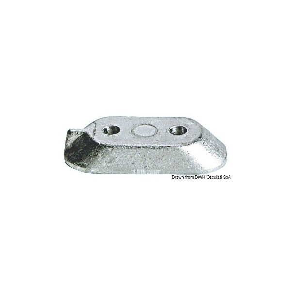 Anodo in alluminio a U per Yamaha 4/70 HP - N°1 - comptoirnautique.com