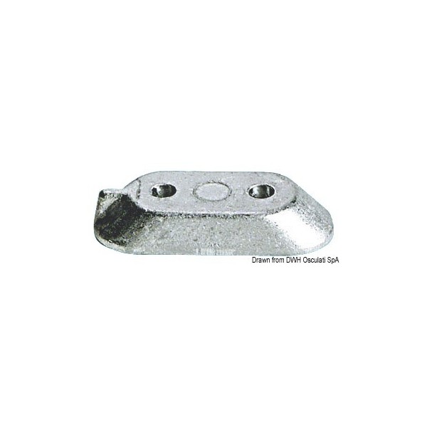 U-shaped aluminium anode for Yamaha 4/70 HP - N°1 - comptoirnautique.com 