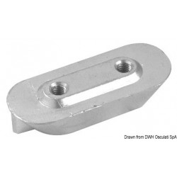 U-shaped aluminium anode...