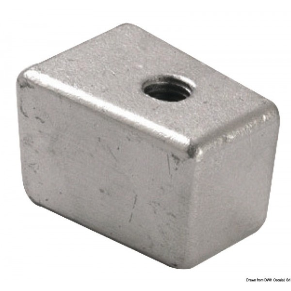 Aluminium anode foot p. Yamaha 30/60 HP - N°1 - comptoirnautique.com