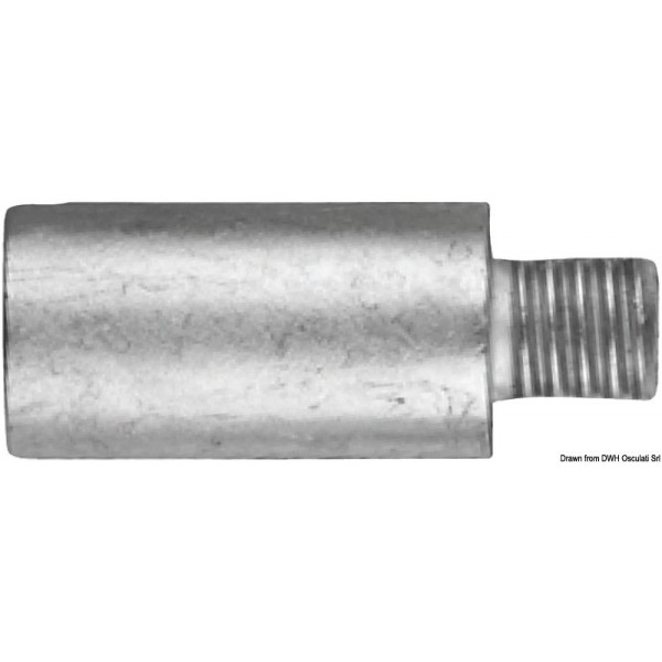 Anode zinc pour échangeurs de chaleur 7/16"  - N°1 - comptoirnautique.com