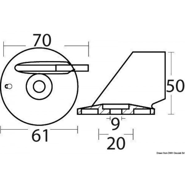 Aluminium Karpfenschwanz 55/85 HP 40/70 4-Takt - N°3 - comptoirnautique.com