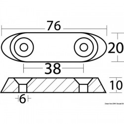 Anode Zinkplatte 40/50 HP...