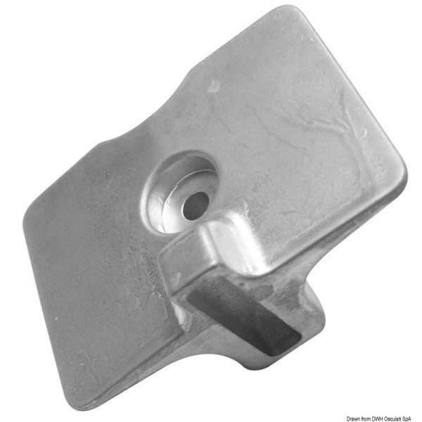 Yamaha Aluminium Plakette 80 x 58 mm - N°1 - comptoirnautique.com