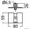 Yamaha Aluminium Plakette 80 x 58 mm - N°3 - comptoirnautique.com