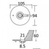 Carpa cola de zinc Honda 25/50 HP - N°3 - comptoirnautique.com