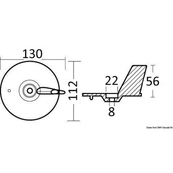 Honda 75/125 HP cola de carpa de zinc - N°3 - comptoirnautique.com