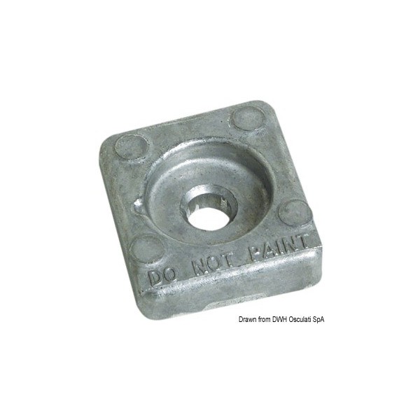 Anodo di alluminio per Honda 8/20 HP - N°1 - comptoirnautique.com