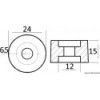 Anodo del collettore di zinco 70/90/115 HP - N°2 - comptoirnautique.com
