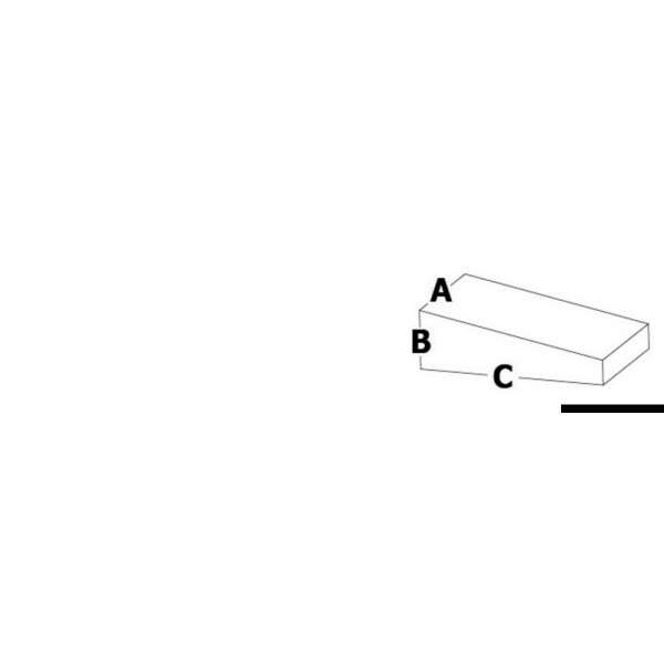 Zinc plate 75/225 HP 36 x 71 mm - N°2 - comptoirnautique.com 