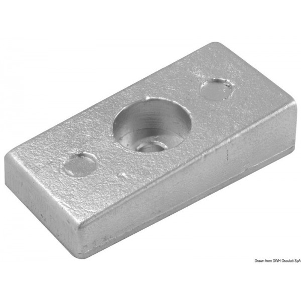 Piastra in alluminio 75/225 HP 36 x 71 mm - N°1 - comptoirnautique.com