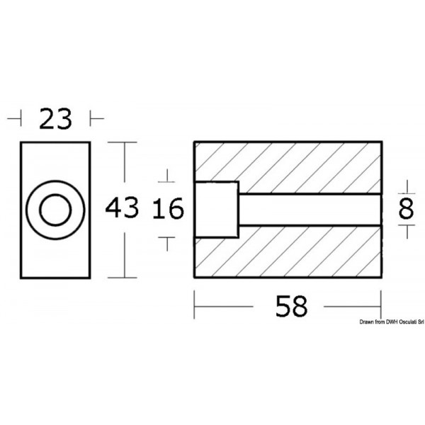 Anodo per 60/280 HP - N°2 - comptoirnautique.com