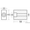 Anodo per 60/280 HP - N°2 - comptoirnautique.com