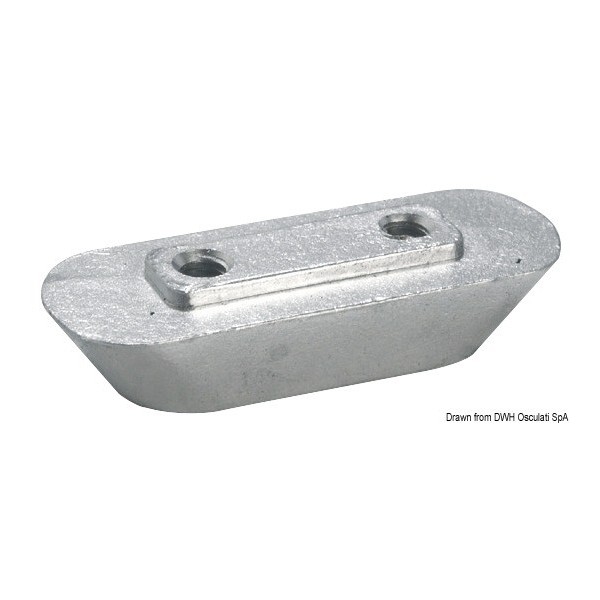 Anode plaque zinc 10/50 HP  - N°2 - comptoirnautique.com 