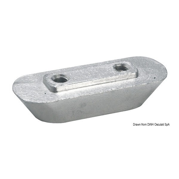 Anodo a piastra in alluminio 10/50 HP - N°2 - comptoirnautique.com
