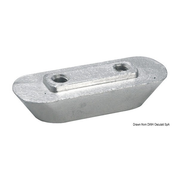 Ánodo de placa de aluminio 10/50 HP - N°2 - comptoirnautique.com 