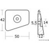 Doble ánodo de zinc p.Johnson/Evinrude 20/25/35 HP  - N°2 - comptoirnautique.com 