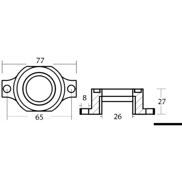 Ánodo de zinc fueraborda OMC 737 - N°2 - comptoirnautique.com