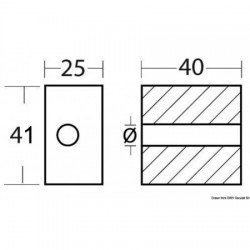 Aluminium anode foot 50/200...
