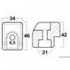 Aluminum anode JOHNSON/EVINRUDE G2-series 200/300 - N°2 - comptoirnautique.com 