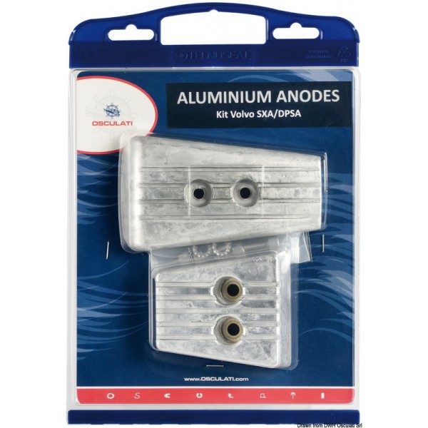 Anode kit for Volvo SX-A-DPS aluminium engines - N°1 - comptoirnautique.com 