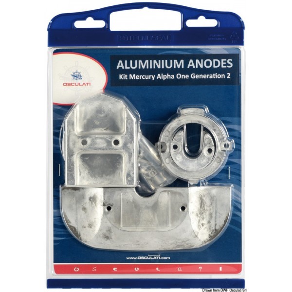 Kit de ânodo de alumínio Alpha I - N°1 - comptoirnautique.com 