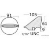 Mercury short carp tail 40-225 HP aluminium - N°2 - comptoirnautique.com