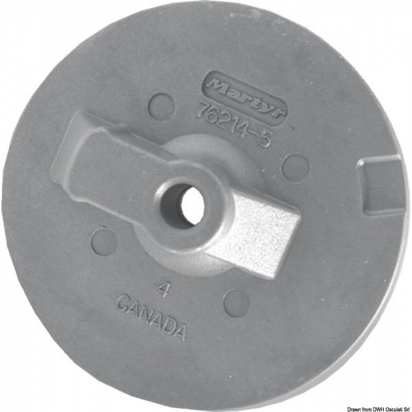 Coda di carpa in alluminio piatto Alpha/Bravo 35/300 HP - N°1 - comptoirnautique.com