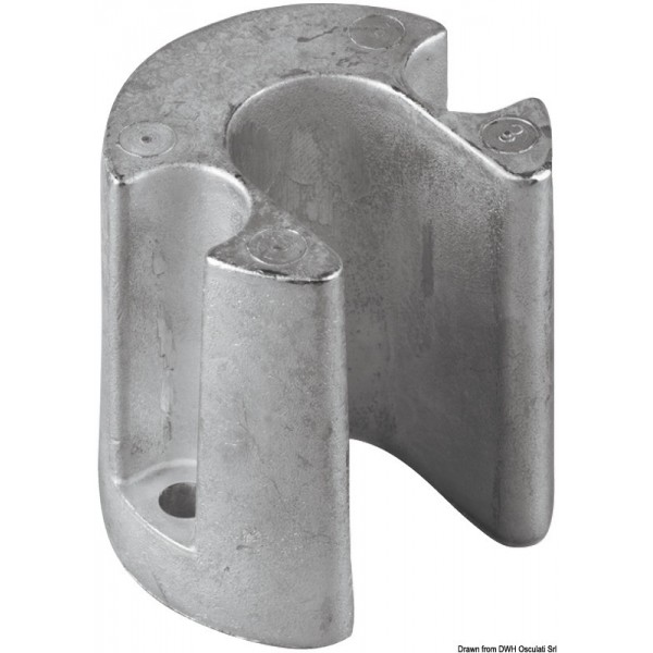Piedino anodico in alluminio per Bravo/Blackhawk - N°1 - comptoirnautique.com
