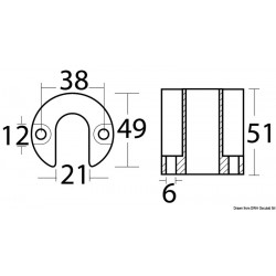 Aluminum foot anode for...