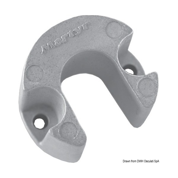 Piede anodico in magnesio per Bravo/Blackhawk - N°3 - comptoirnautique.com