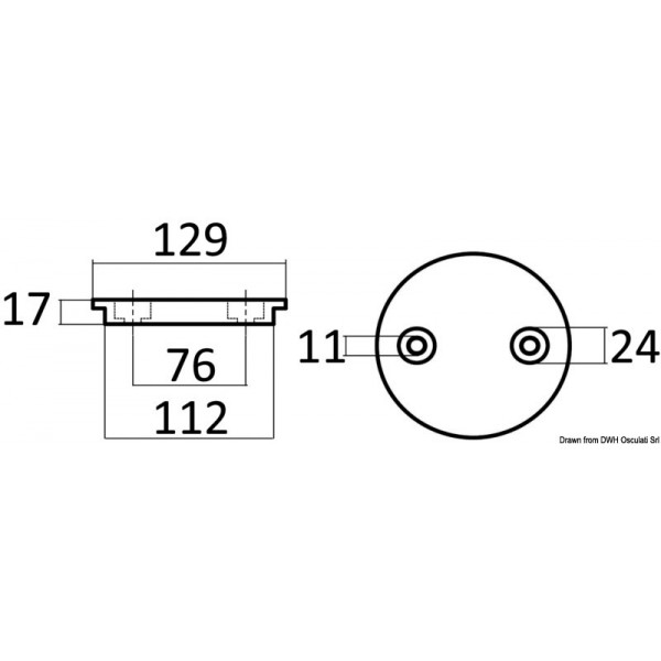Anodo a flangia in zinco per Verado - N°2 - comptoirnautique.com
