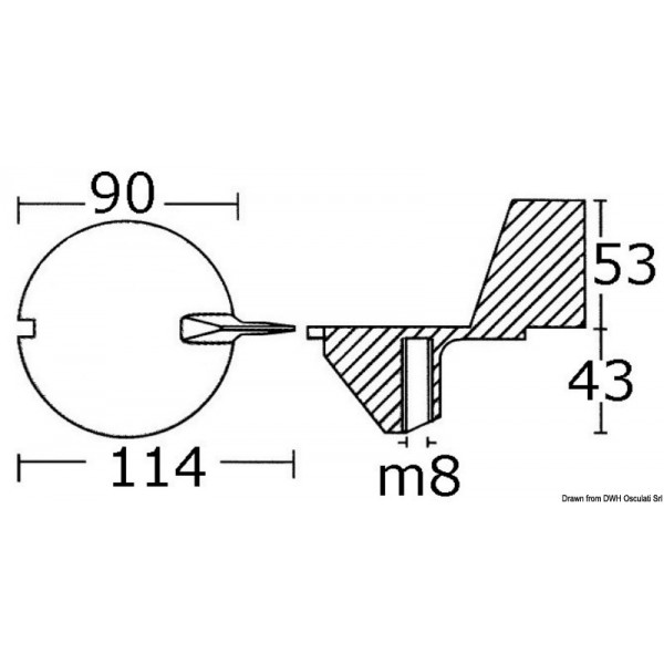 Ánodo 9,9/25 CV - N°2 - comptoirnautique.com