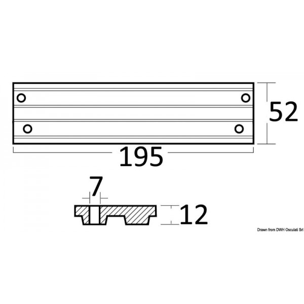 Alum-Anode Ruderpinne Mercury/Mariner 30/200HP Motoren - N°2 - comptoirnautique.com 