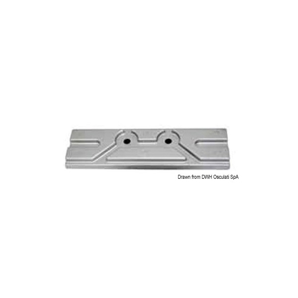 Anodo a piastra in alluminio per Mercury/Mariner 150 HP - N°1 - comptoirnautique.com