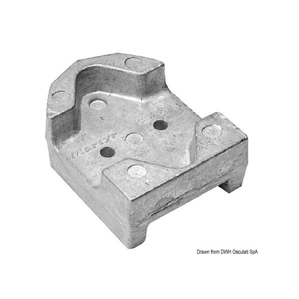 Anode zinc p. groupes arrières Mercruiser  - N°3 - comptoirnautique.com