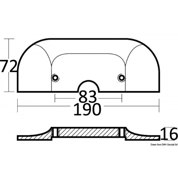 Alpha One inboard zinc anode plate - N°2 - comptoirnautique.com