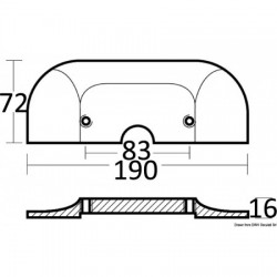 Plaque anode aluminium...