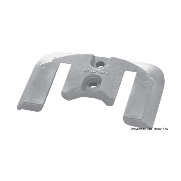 Zinc anode plate for Bravo - N°1 - comptoirnautique.com