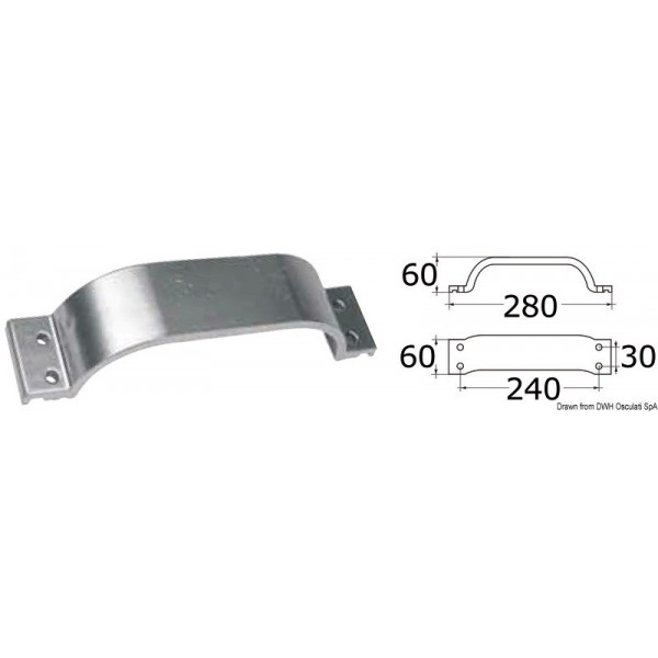 Zinc anode plate 115/200 HP - N°1 - comptoirnautique.com