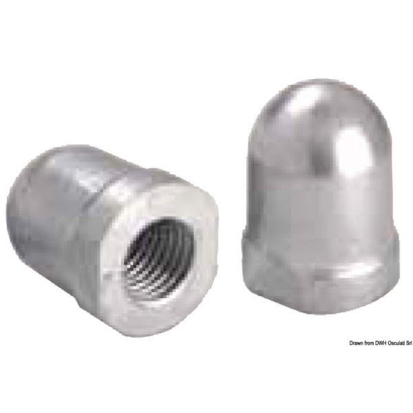 Base di supporto anodica in zinco Z-azionamenti 22/25 mm  - N°1 - comptoirnautique.com