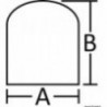 Anodo in alluminio per piedi Alpha/Bravp 120 HP