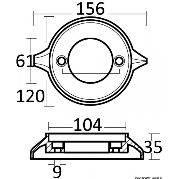 Anel de zinco para ânodo Volvo 280/290 - N°2 - comptoirnautique.com