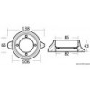 Collare anodico in magnesio per Sail Drive Ø 105 mm - N°2 - comptoirnautique.com