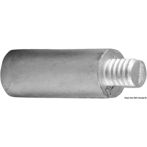 Anode zinc exchang. de chaleur/collecteur 7/16"  - N°1 - comptoirnautique.com