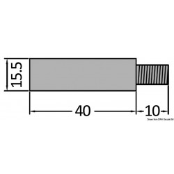7/16" zinc anode heat...